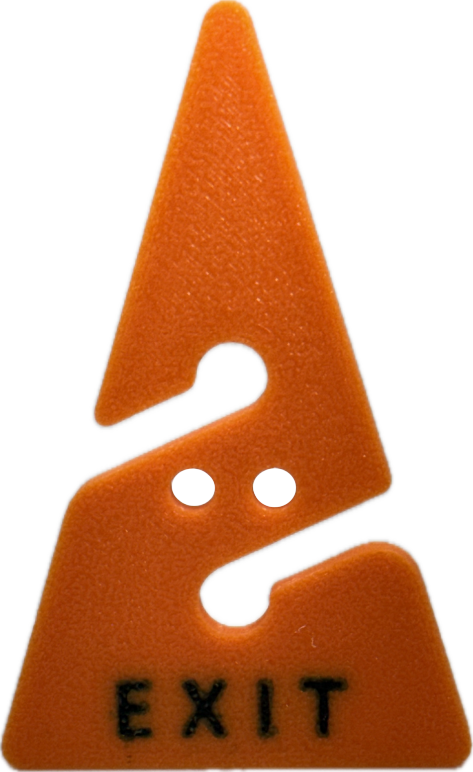 Orange/Black Arrow with Flush text