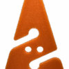 Orange/Black Arrow with Flush text